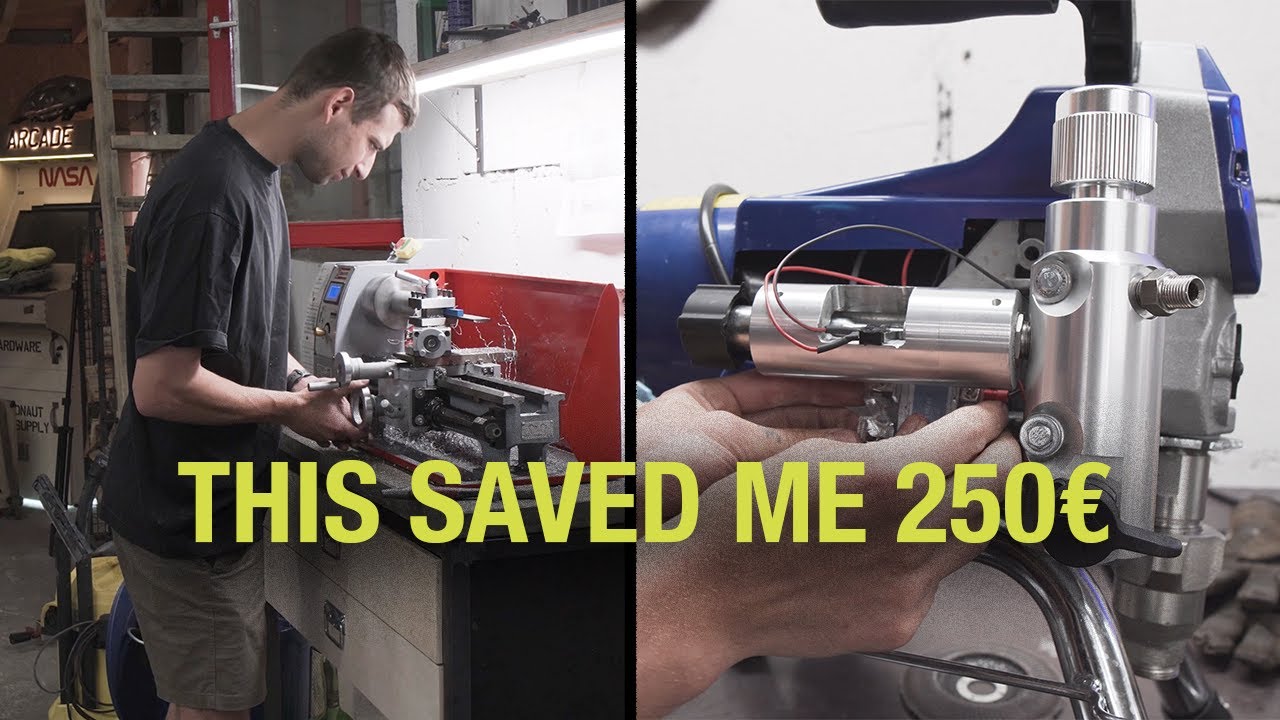 Repairing A Broken Airless With A Lathe / Friday Repair