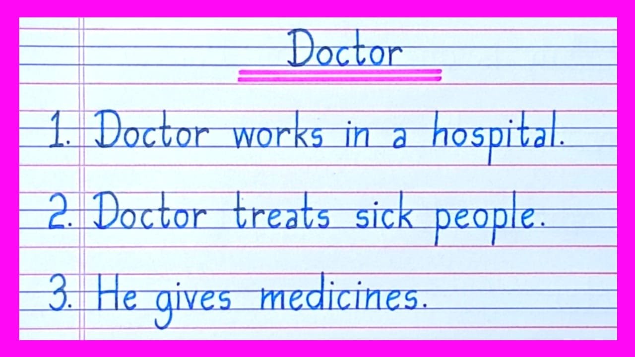10 lines on Doctor in english/Essay on Doctor in english/Doctor essay in english/Doctor 10 lines