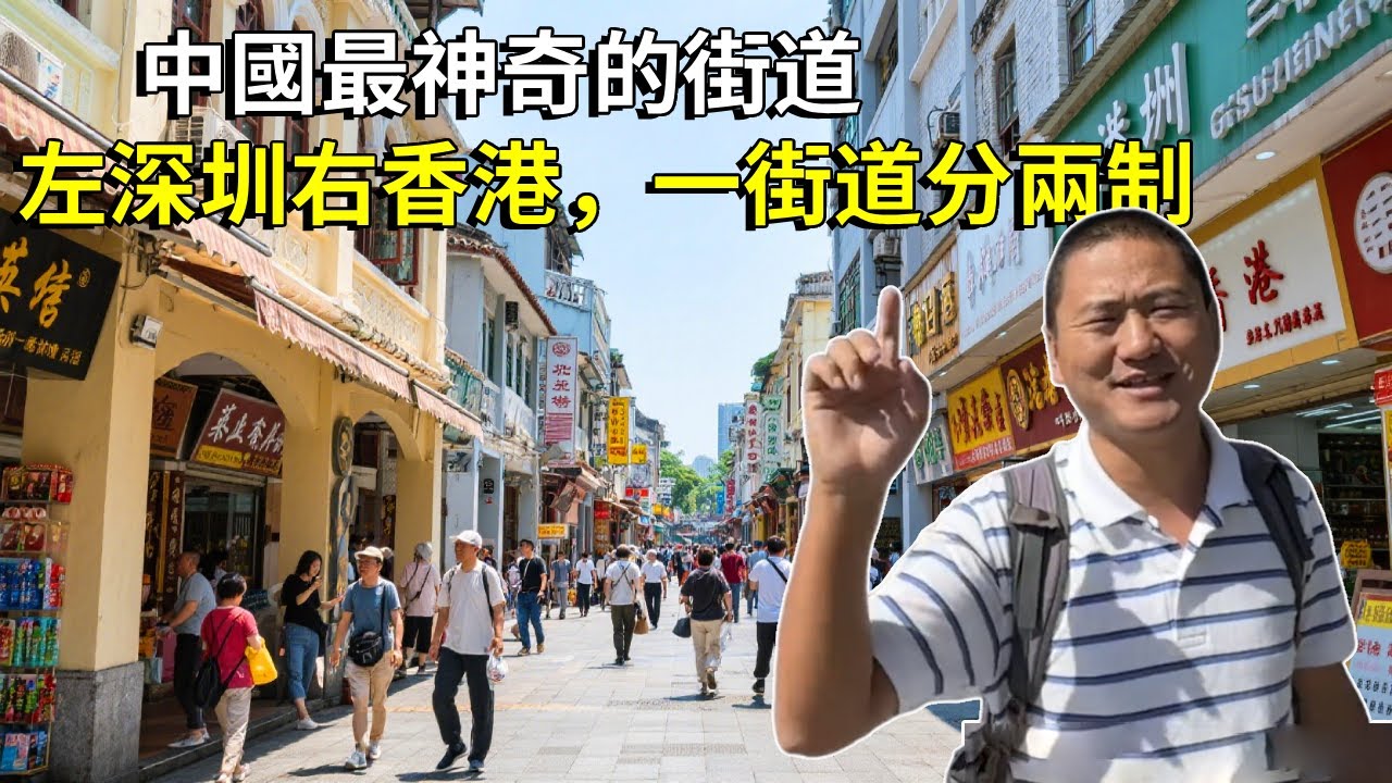 中國最神奇的街道－中英街，左邊深圳右邊香港，一街道分兩制！ 【大海去旅行】