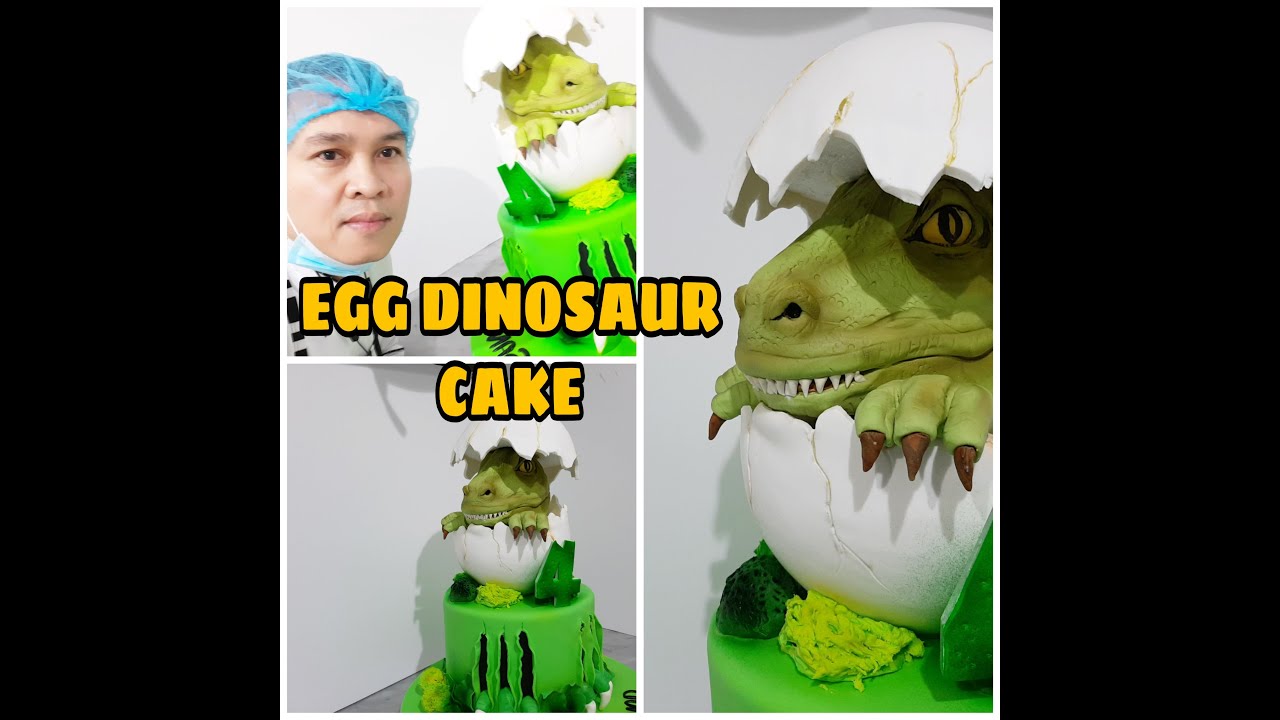 HOW TO MAKE DINOSAUR EGG CAKE by LEaRN cake TV  vlog # 175