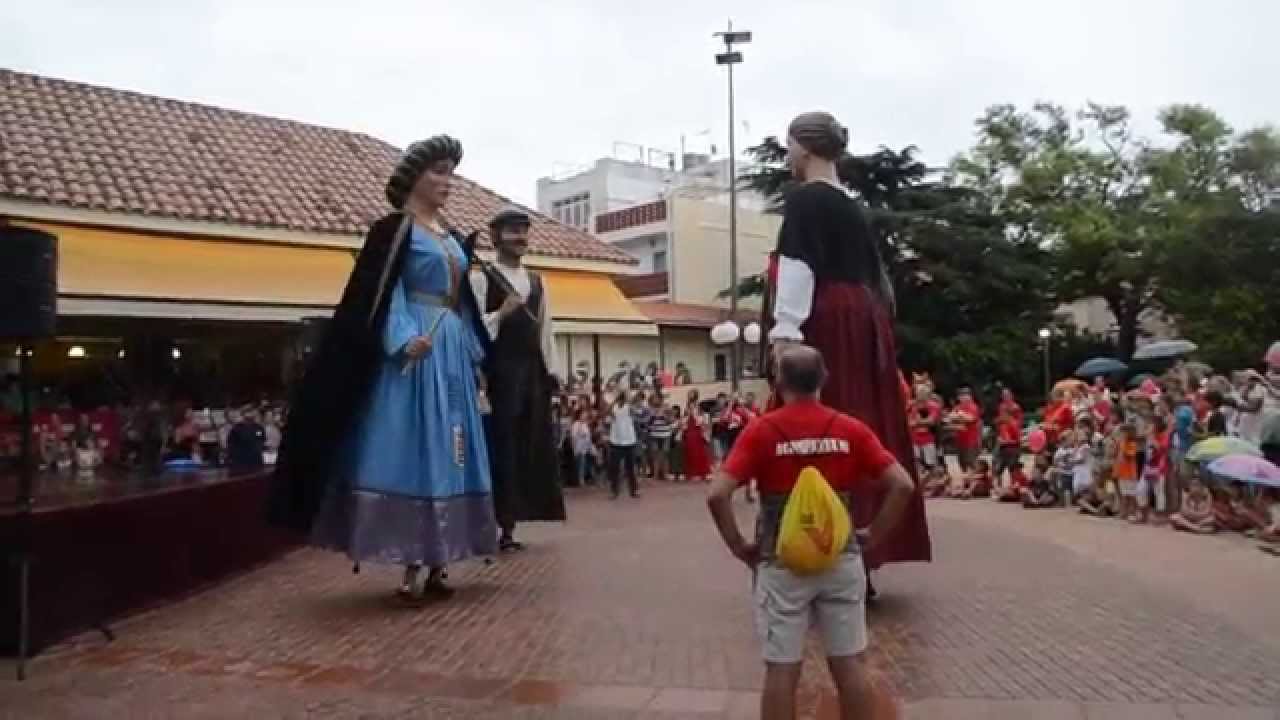 Dansa de Quatre dels Gegants de Malgrat de Mar.