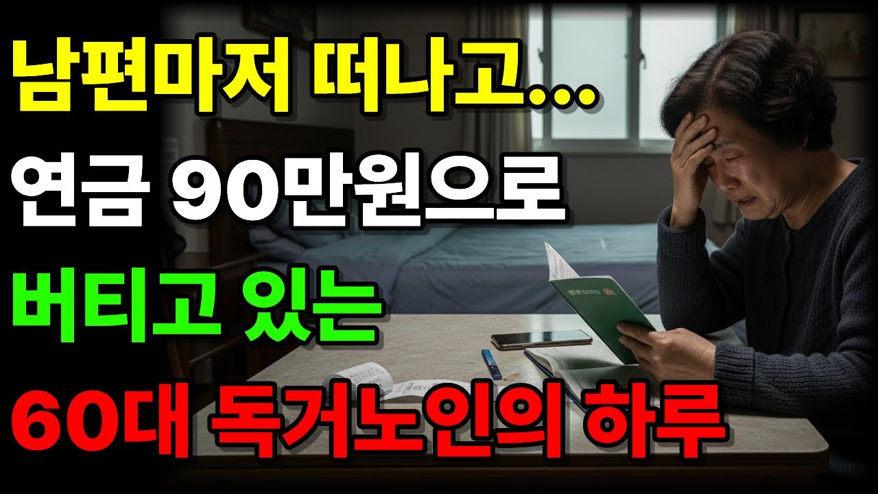 국민연금 90만원 남편 없는 60대 독거노인의 노후가 무너진 진짜 이유ㅣ노후자금사연ㅣ노후사연ㅣ오디오북