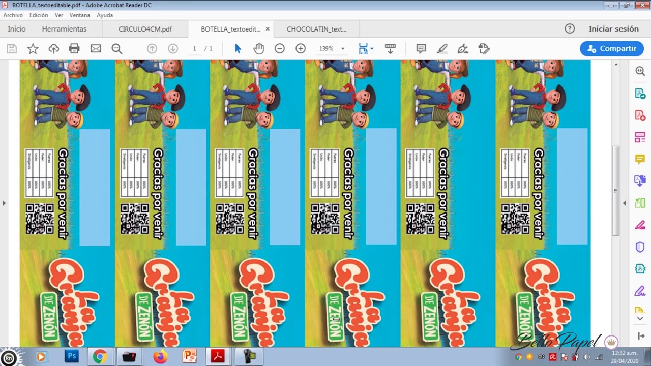 ETIQUETAS PARA GOLOSINAS LA GRANJA DE ZENON GRATIS!!! - etiquetas para dulces personalizados gratis