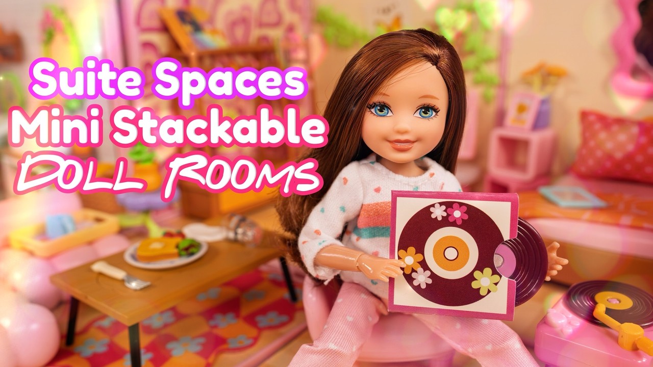 Suite Spaces : Build Mini Stackable Rooms | Which Dolls Fit? Chelsea? Barbie Extra Mini Mini?