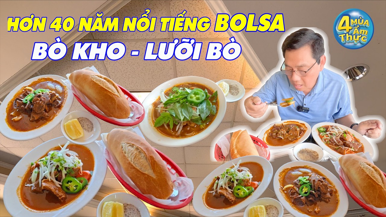 Hơn 40 năm nổi tiếng Bolsa Món bò kho Lưỡi bò nấu rượu chấm bánh mì đậm đà khó tả, Le Croissant Doré