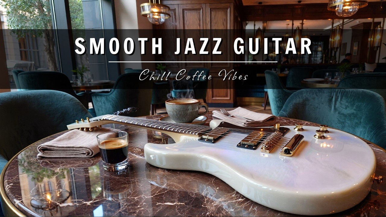 Smooth Jazz Guitar Music - Cool Cafe Vibes • Relaxing Guitar Music for Cafe, Study & Work
