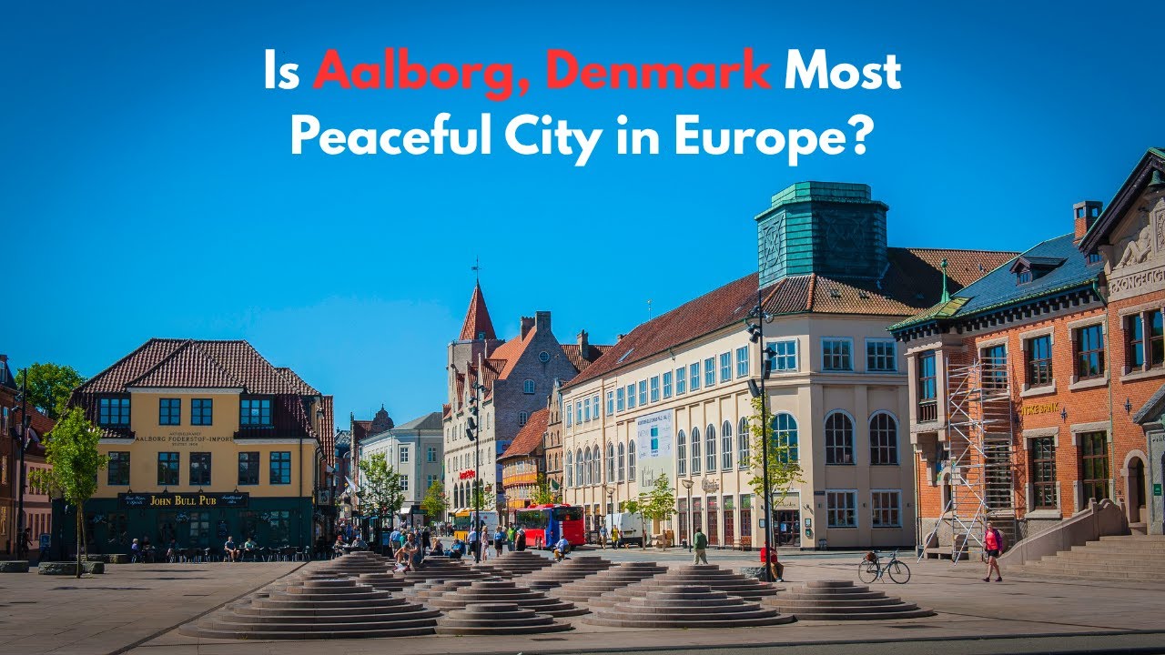 Driving Through the Most Beautiful City Streets Ever! - Aalborg Denmark