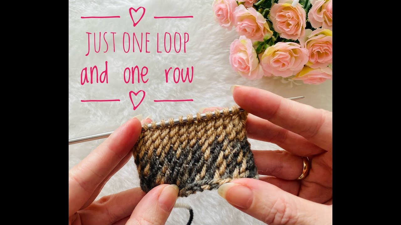 Dense pattern from one loop/Pattern for pillows and blankets/One loop - one row!