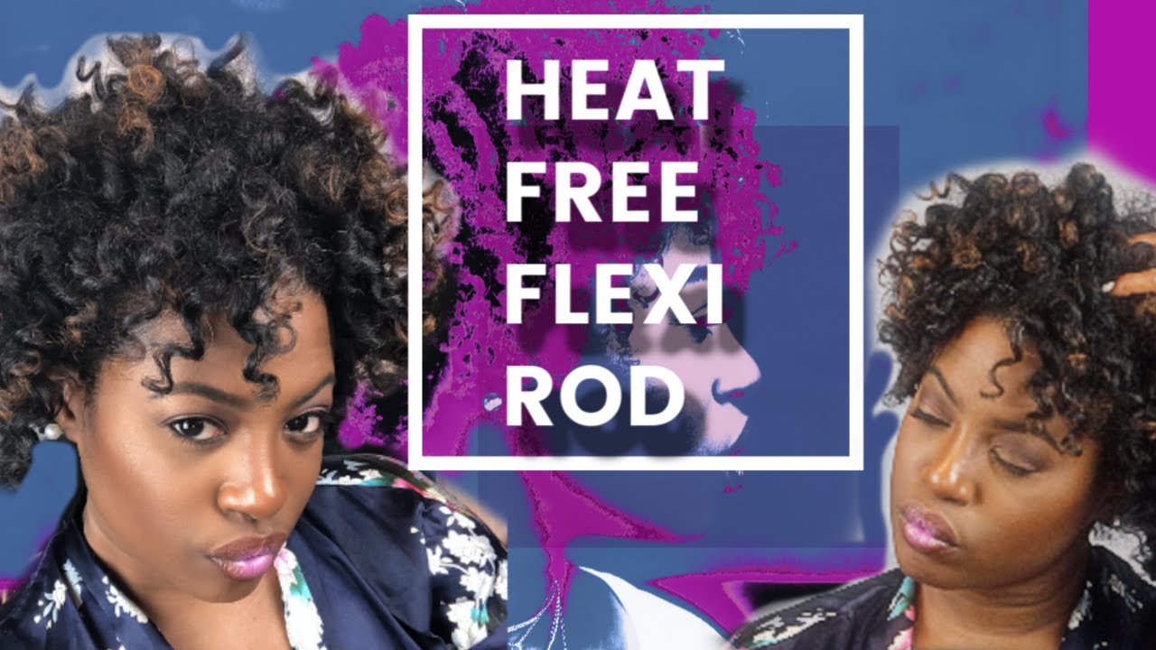 HEAT FREE Flexi Rod Set on Type 4 hair
