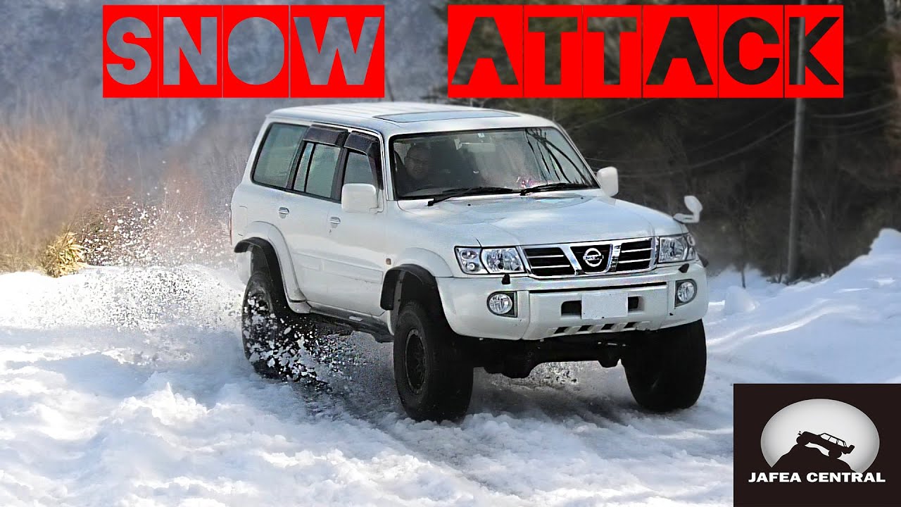 Snow attack! Nissan patrol Y61, Land Cruiser, Hilux,  Rav4, Jimny