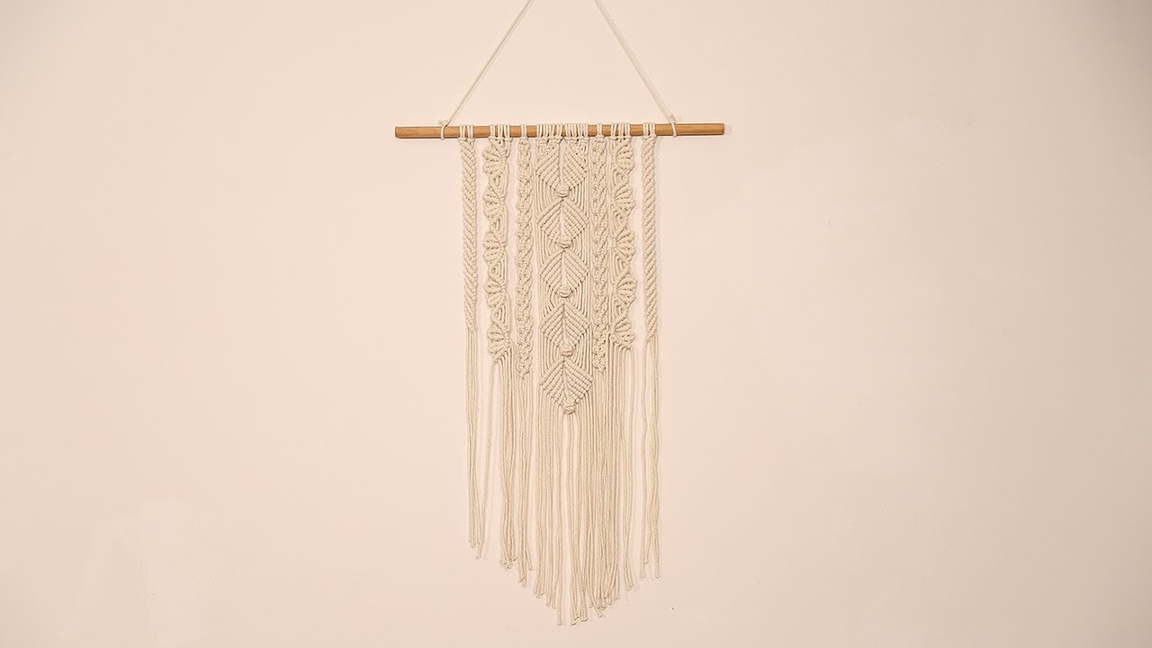 Today we are going to create a new Bohemian macrame wall hanging
