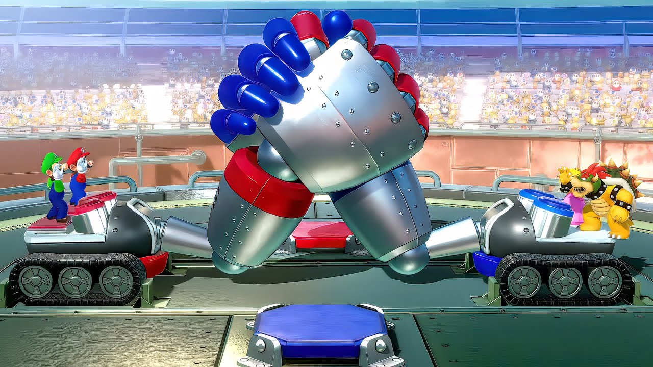 【スーパー マリオパーティ ジャンボリー】バトルミニゲームマリオVsルイージVsピーチVsクッパ(最強CPU｢たつじん」)