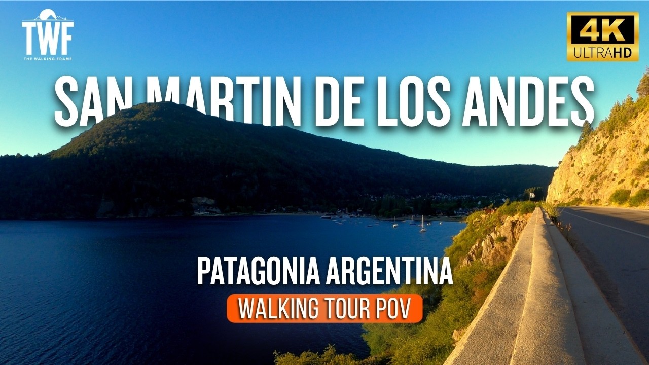 Paseando por la Costanera del Lago Lácar 🇦🇷 | Walking Tour POV 4K | Sonido Ambiente