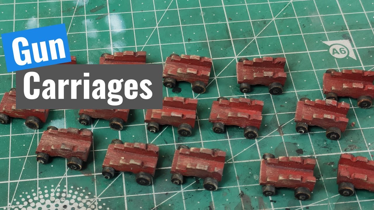 Santisima Trinidad - Part 35 - Weathered gun carriages