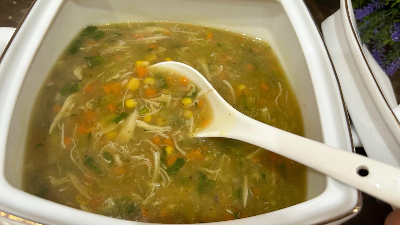 طرز پوخت چکن سوپ/soup recipe