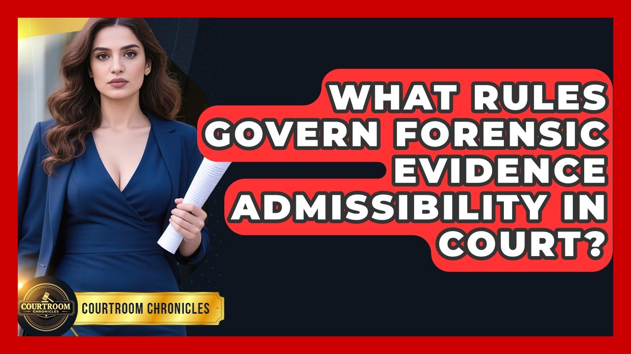 What Rules Govern Forensic Evidence Admissibility In Court? - Courtroom Chronicles