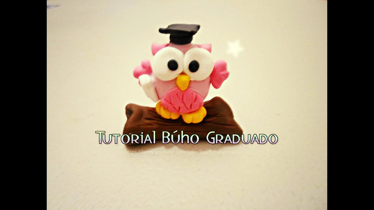 Búho Recuerdos Graduación Faciles   Manualidades Porcelana Fría