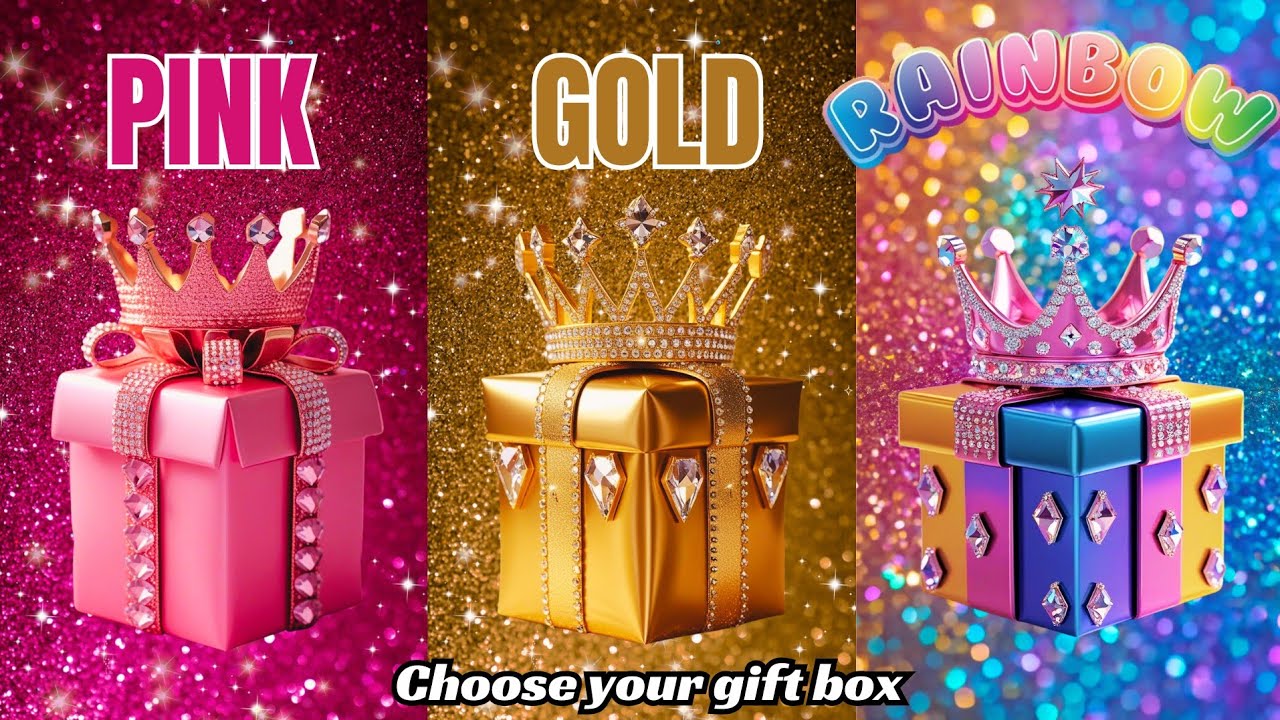 Choose your gift ✨️🎁|| 3 gift box challenge|| 2 good and 1 bad #giftboxchallenge #choosebox #quiz 