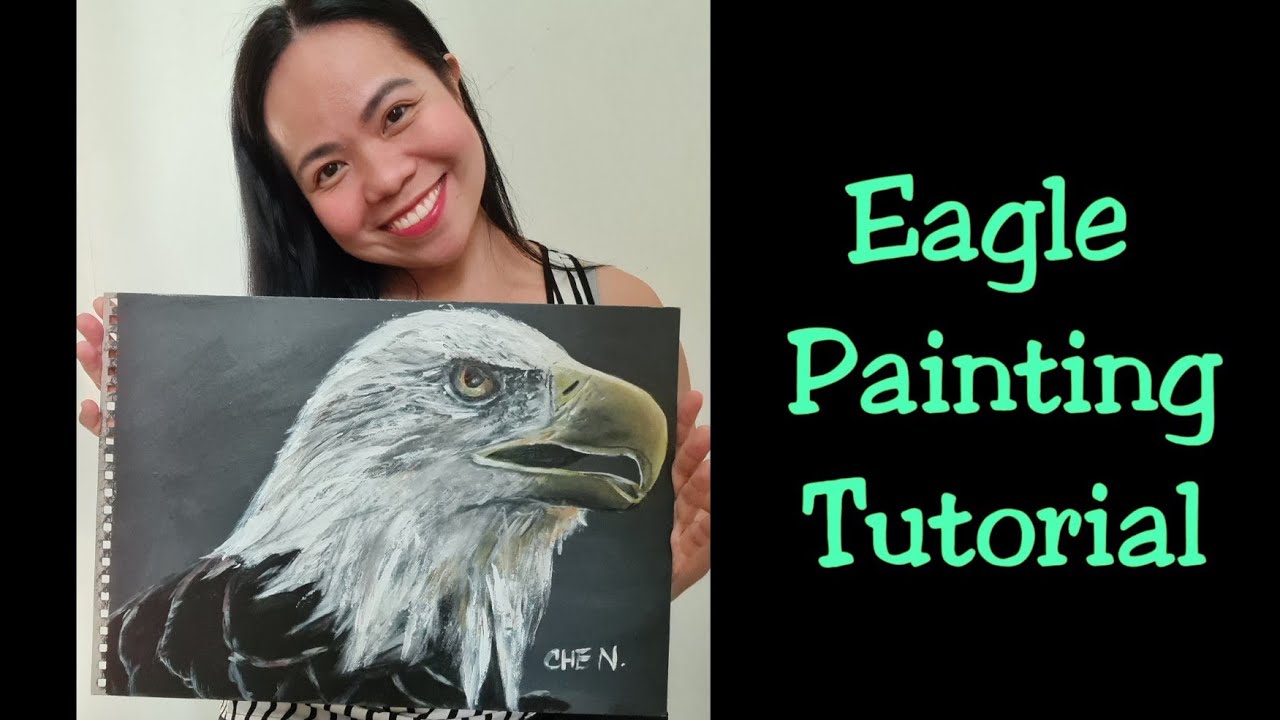 Eagle Acrylic Painting Tutorial 🦅by Cheryl Navarro