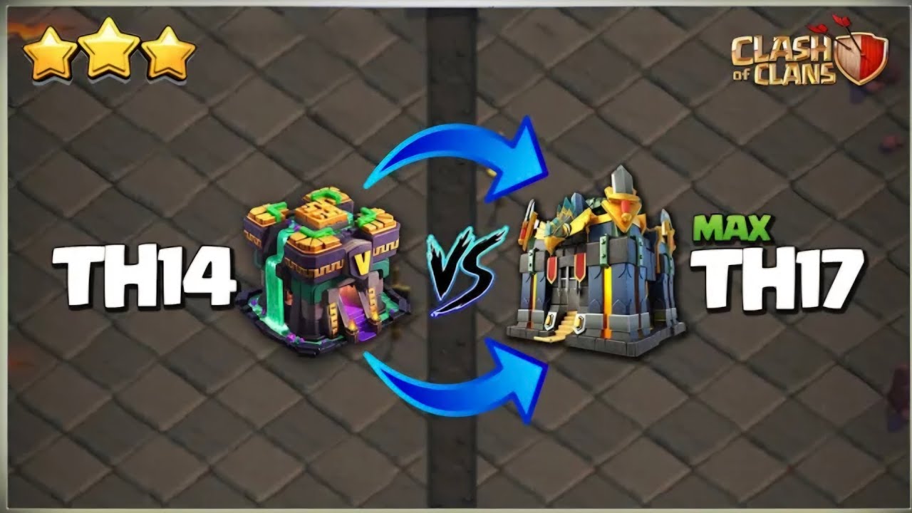 "TH14 vs TH17 MAX: The Ultimate Clash! Which Town Hall Reigns Supreme? 🛡️🔥"