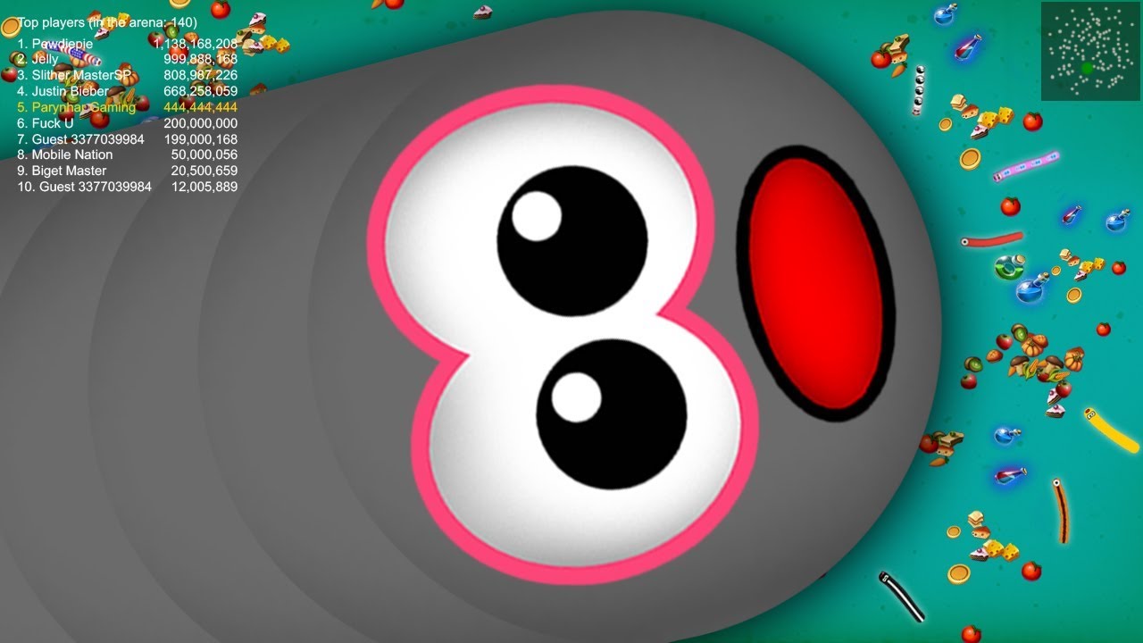 Worms Zone © Epic vs 1000 Gain Slither Snake Top 1 Noob Pro Hacker Never Stop Running Play