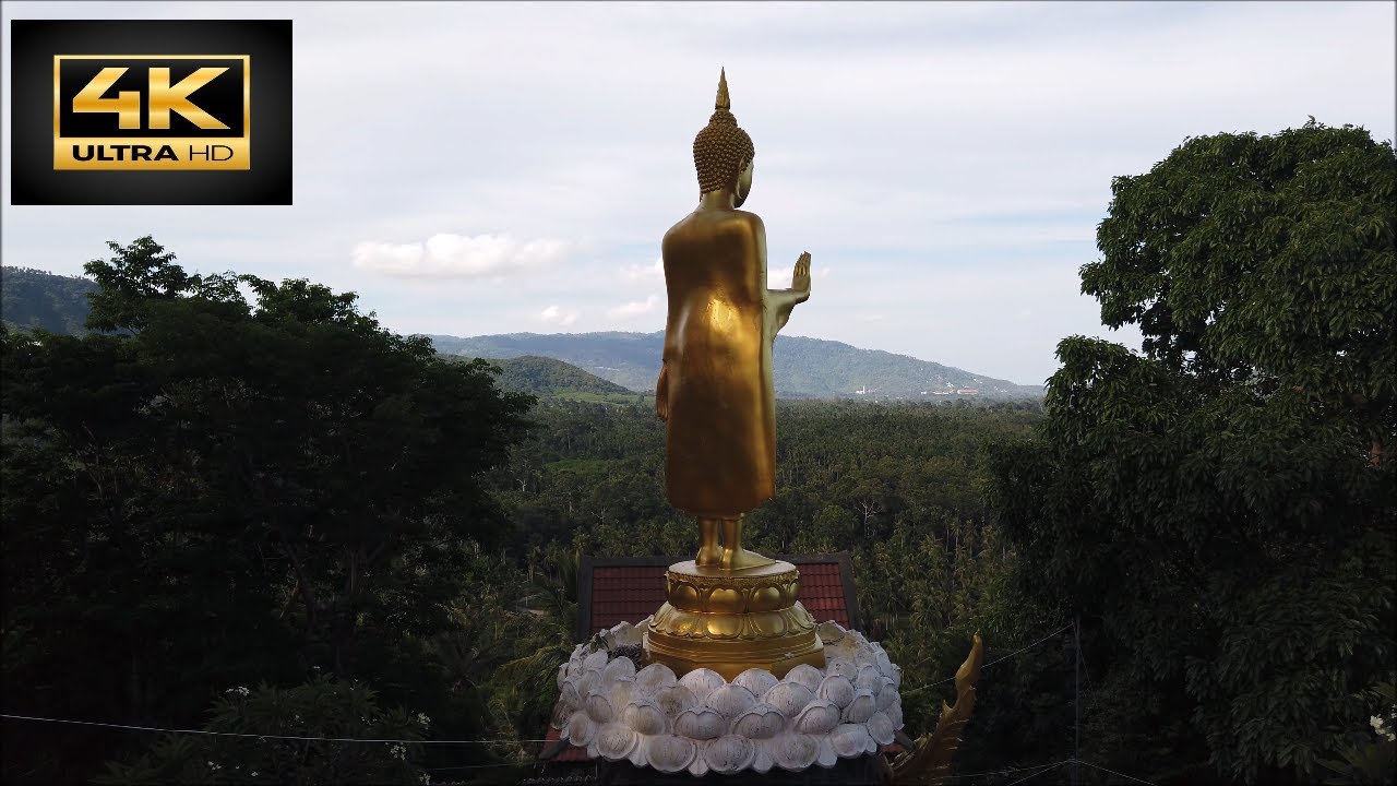 KOH SAMUI  Ethereal Scenes at Mountain Pagoda - Wat Khao Chedi Laem Sor.