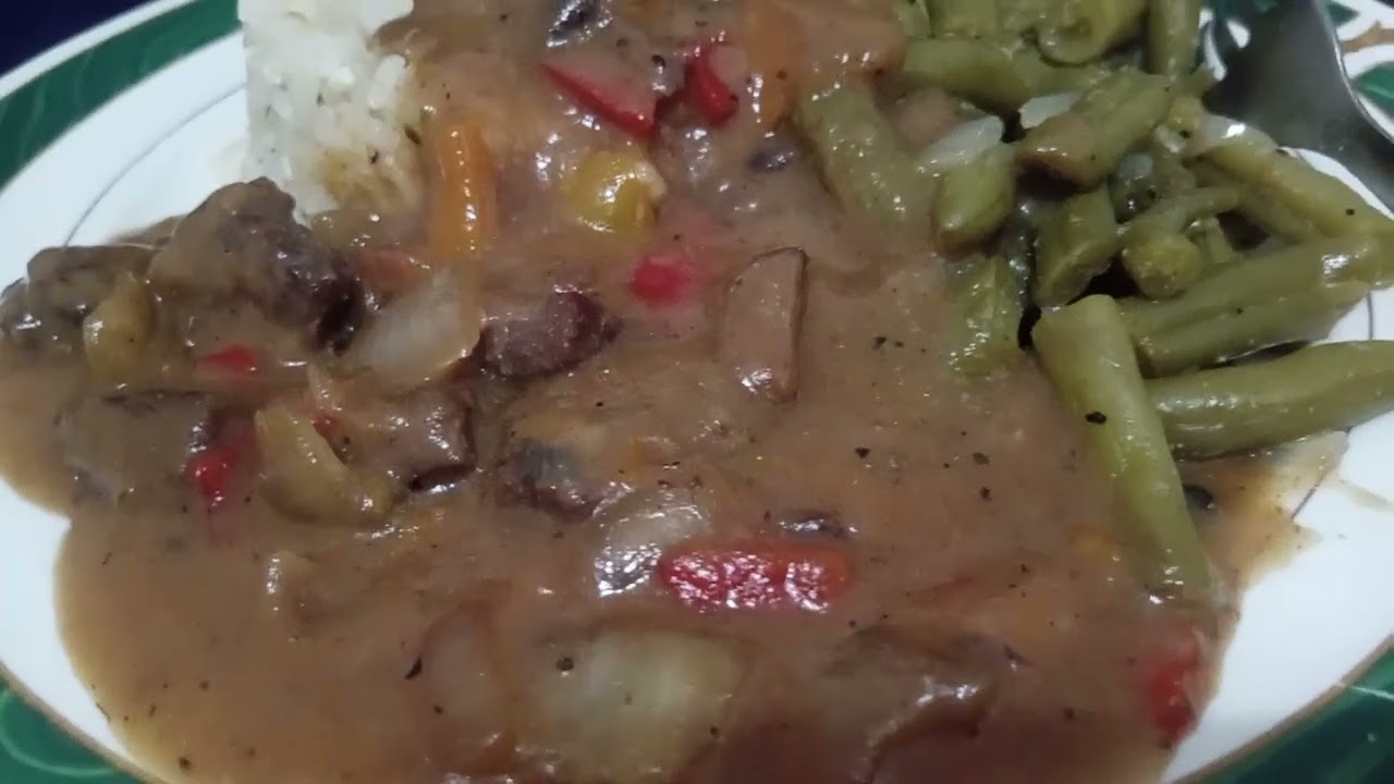 Beef & Peppers / Season Green Beans - Rice ( 1 - 27 - 26 ) 