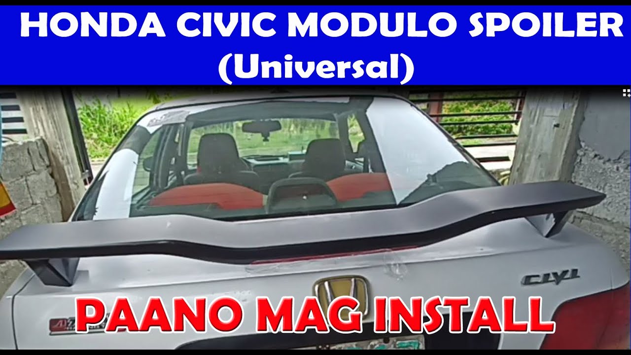 PAANO MAG INSTALL NG SPOILER ( MUDOLO SPOILER) HONDA CIVIC EK