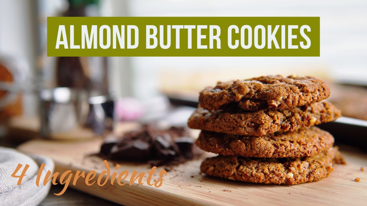 4-Ingredient Almond Butter Cookies