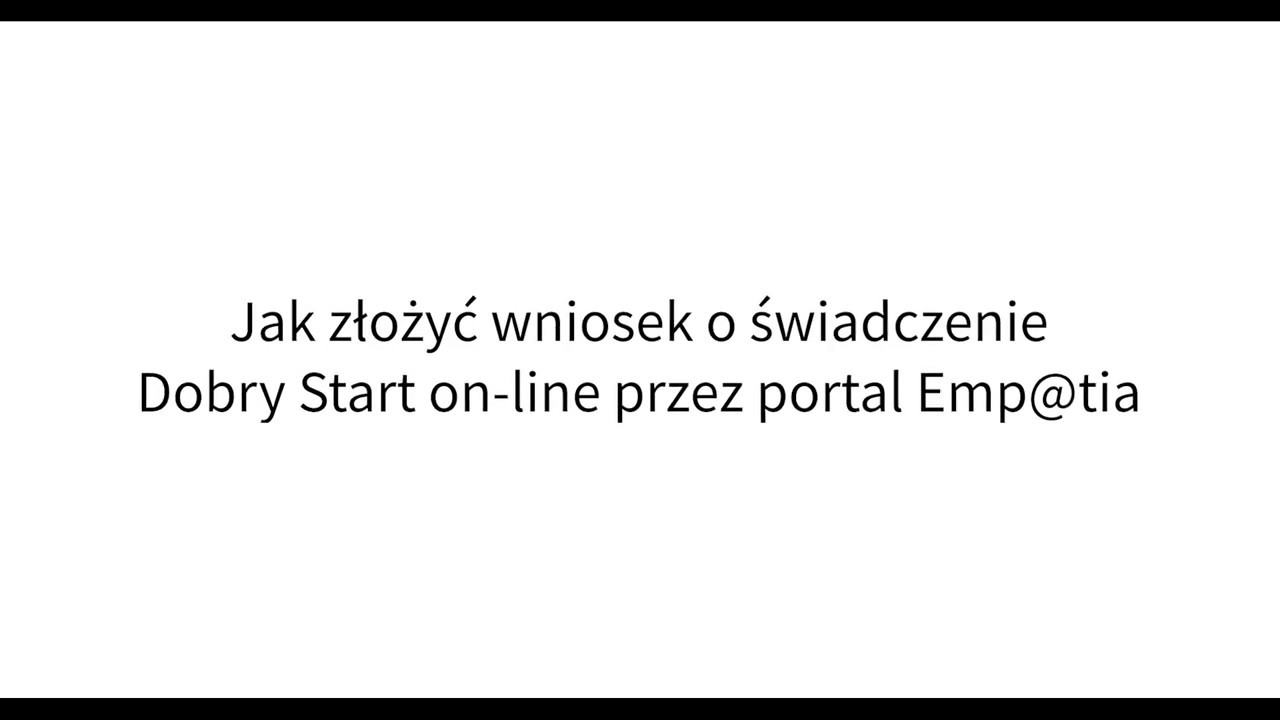Jak złożyć wniosek Dobry Start przez serwis Emp@tia
