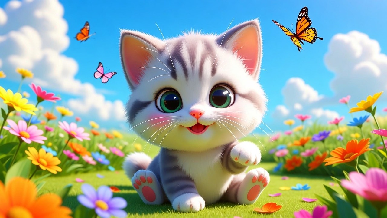 Meow Meow Billi Karti | Hindi Rhyme For Kids | म्याऊ म्याऊ | Balgeet In Hindi | Kids Masti