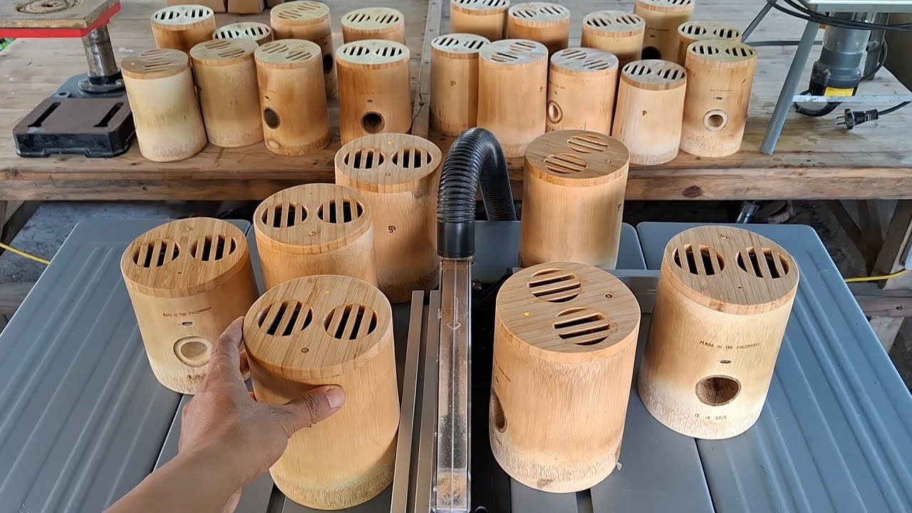 Turning Bamboo in to 16W Portable Bluetooth Speakers.