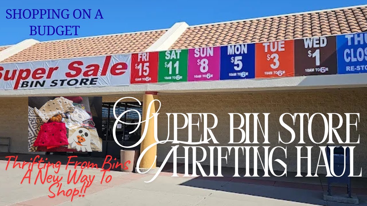 Покупки в секонд-хенде Super Bin Store