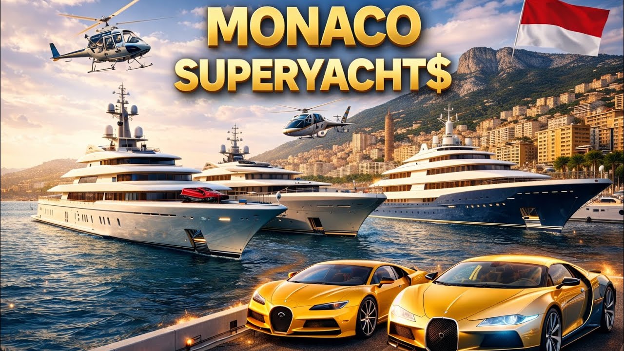 MONACO SUPERYACHT$ 💰 Inside the World of Billionaires & Extreme Luxury #yachtlife #monaco #4kvideo 