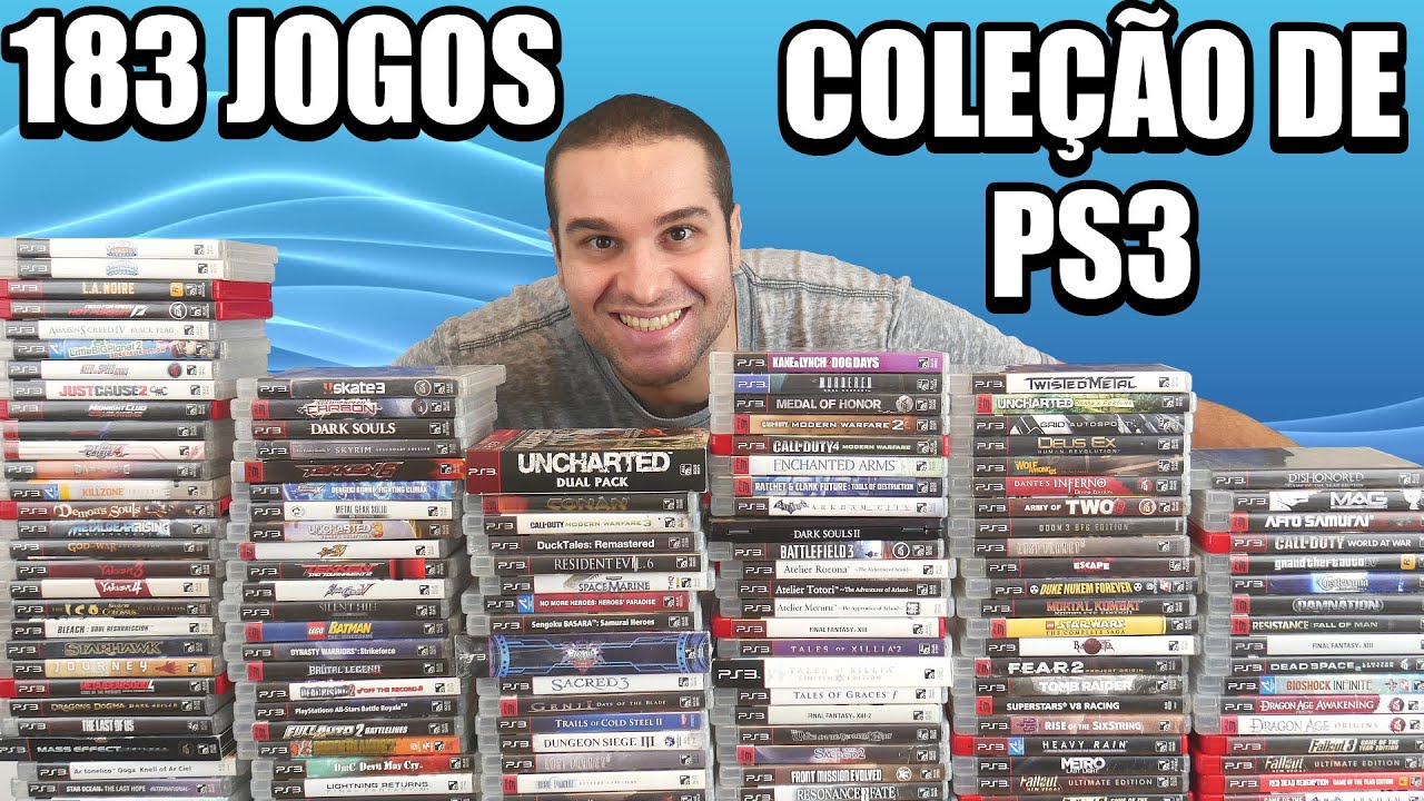 Minha Coleção De Playstation 3 - PS3 - 183 Jogos