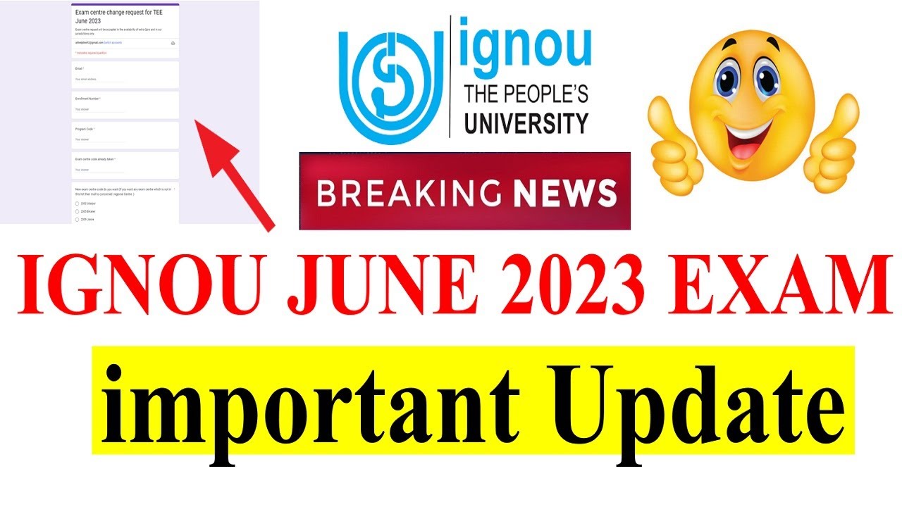 {Breaking News } IGNOU June 2023 Exam | important Update for IGNOU Students