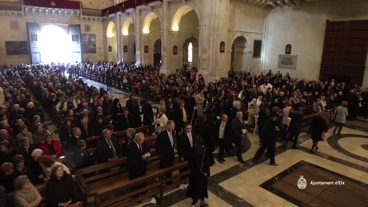 20191229. Venida de la Virgen 2019. Entrada de la Patrona de Elche a la Basílica de Santa María.
