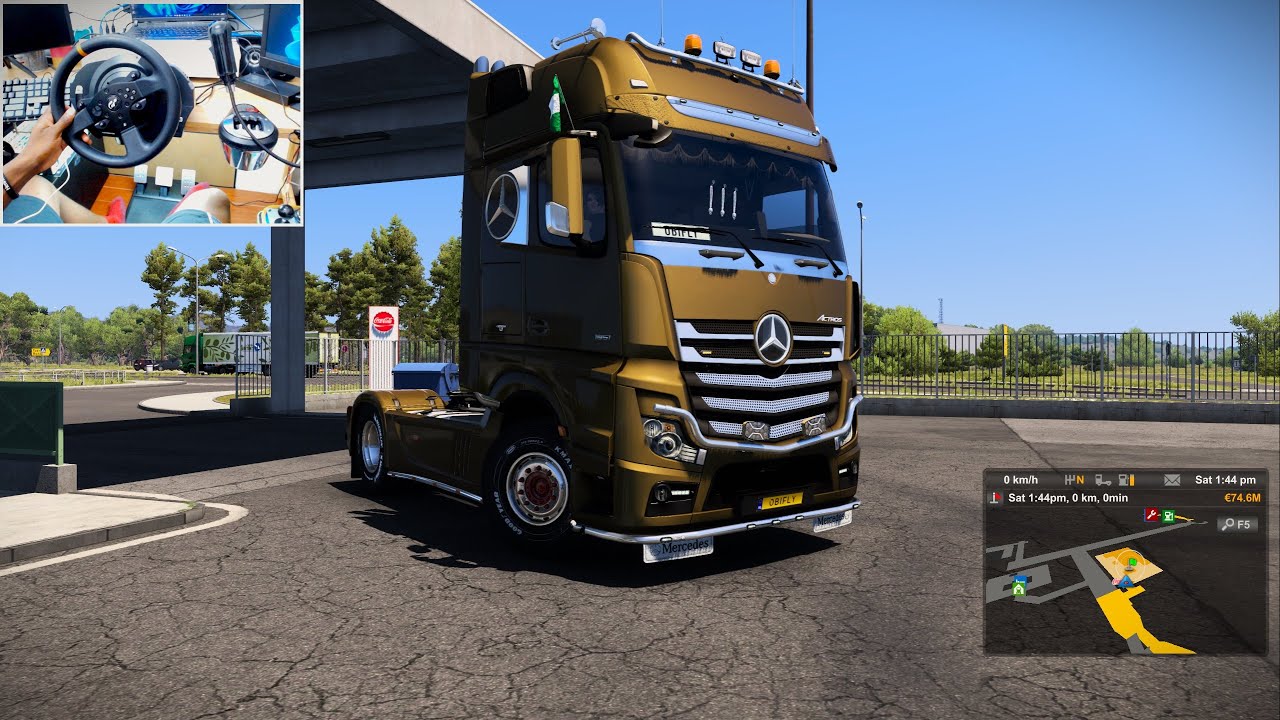 Podgorica Montenegro to Sarajevo Bosnia - Euro Truck Simulator 2 - Steering Wheel PC Gameplay