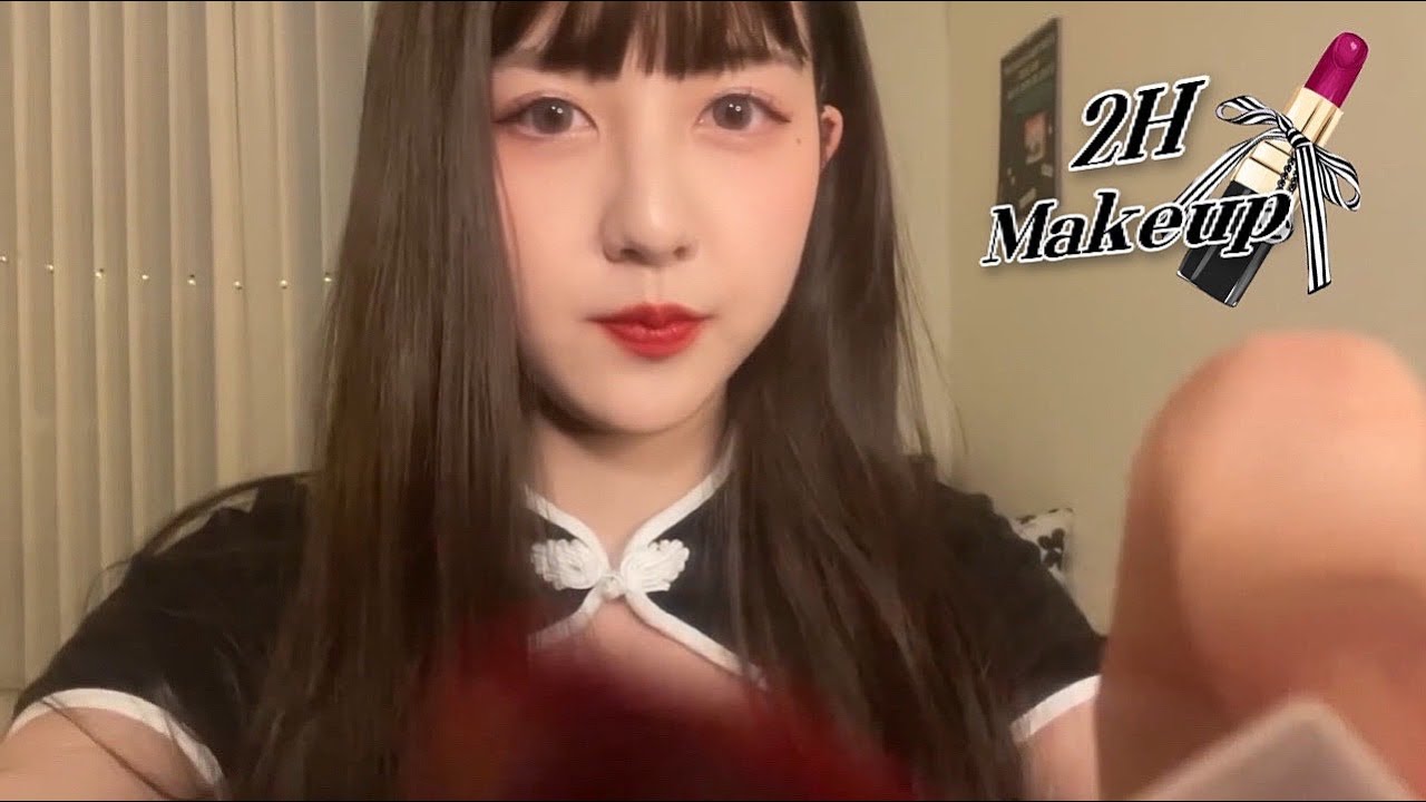 ASMR Full makeup in 2hours💄(Realistic, Applying on the camera)