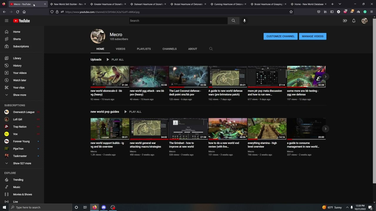 new world meta discussion - ultimates and runeglass
