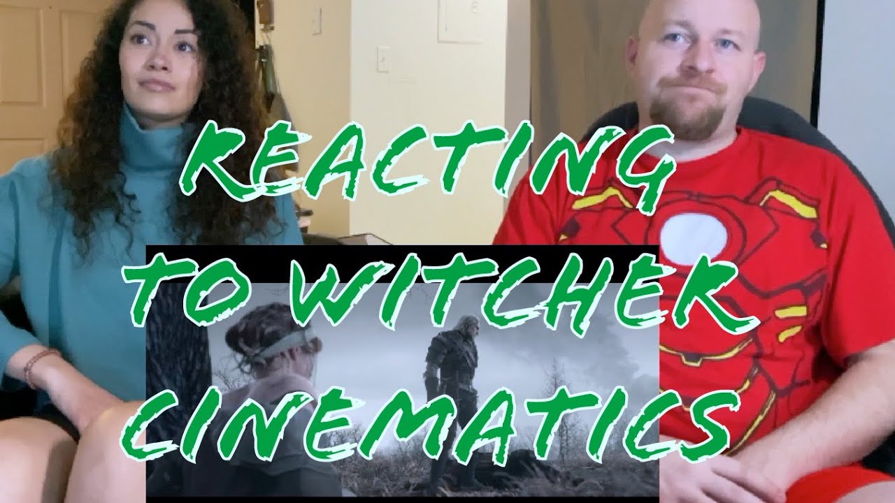 REACTING TO WITCHER III CINEMATICS | (sync issues) Finished The Netflix Show & Watch Game Trailers