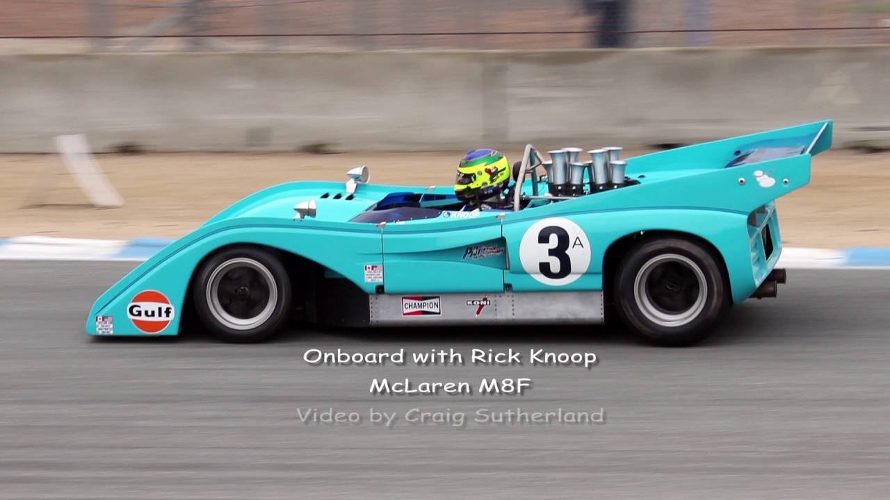 McLaren Battle Laguna Seca Can-Am onboard Rick Knoop Monterey Historics