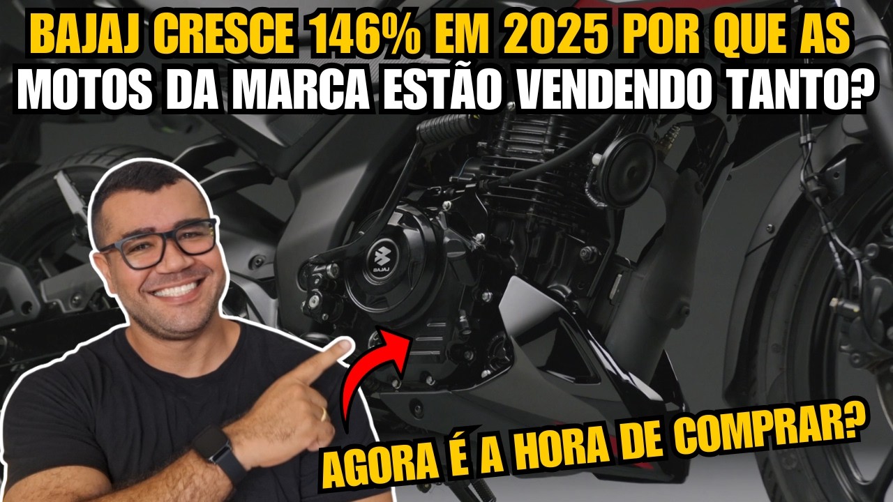 MOTOS BAJAJ CRESCEM 146% EM VENDAS EM 2025! AGORA &Eacute; A HORA DE COMPRAR? POR QUE ESSE SUCESSO?