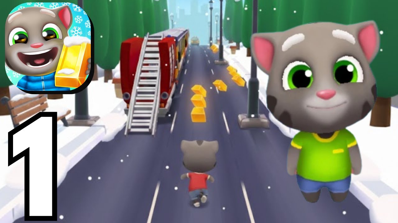 Talking Tom Gold Run - Gameplay Walkthrough Part 1 Tutorial NEW Mobile Game (Android,ios)