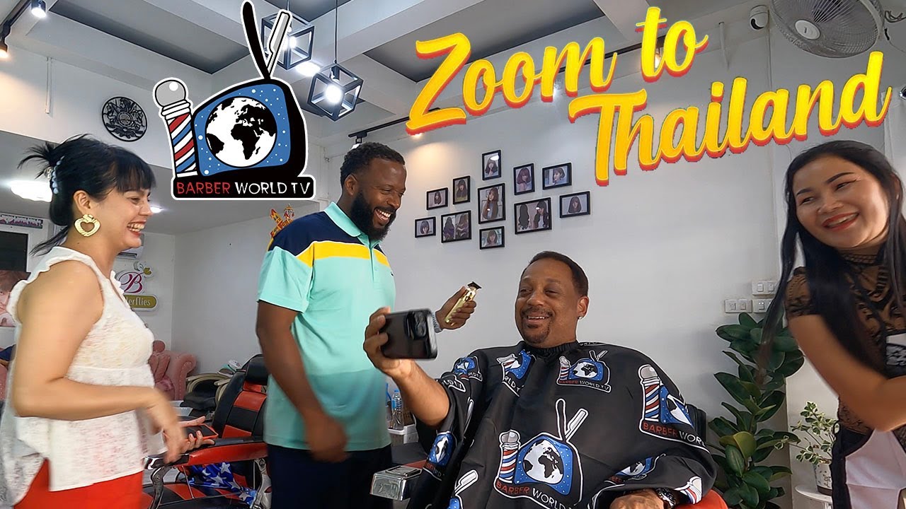 Zoom To Thailand Стрижка и интервью Ричи Мака, сотрудничество с Barber World TV
