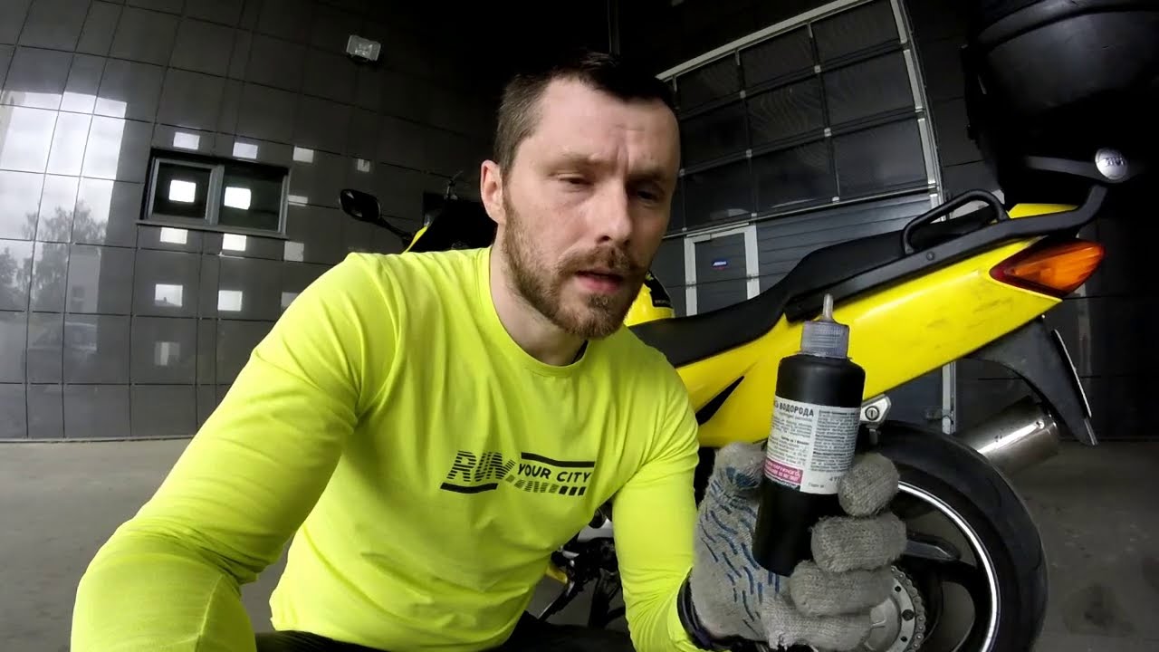 Смазка цепи на Honda VFR800 за три копейки 80W90