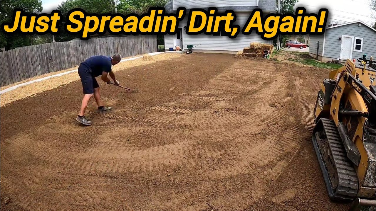 60 кубометров плодородной почвы! 🚜 Преображение неровного заднего двора в Индианаполисе