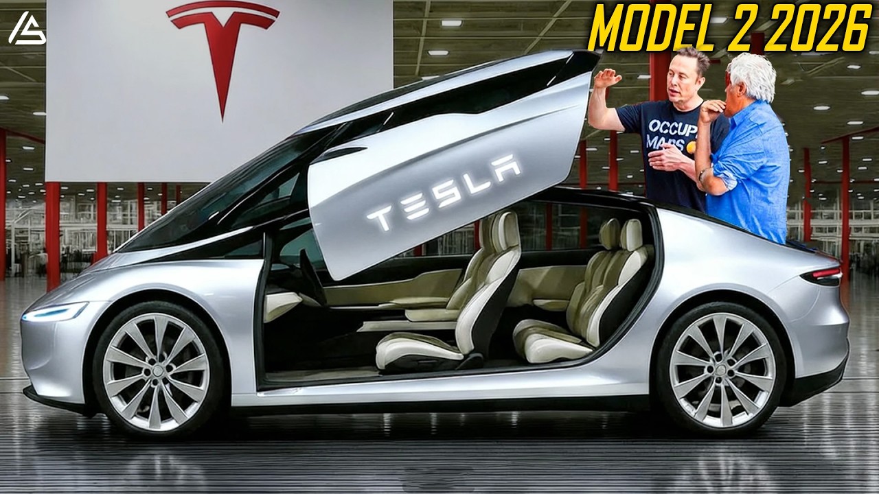 Илон Маск представил новую дверь WING для Tesla Model 2 2026 года. Дизайн Senior Edition