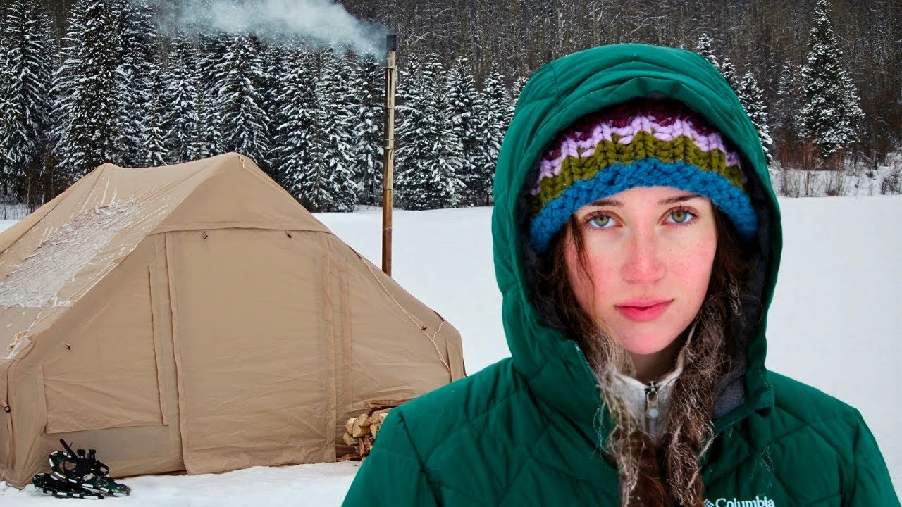 Can This Cheap Inflatable Hot Tent Survive -25°C? (Close Call)