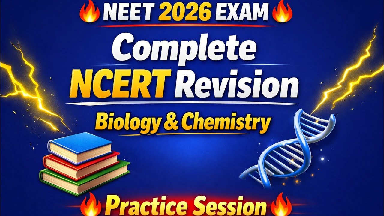 Day 13🔥Neet 26 exam prep🔥Ncert Bio Che🔥Pyqs many more questions practice session